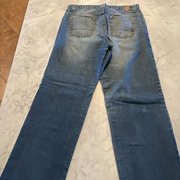 *♪ Vintage Distressed Straight Leg  Mens Jeans 1990s Y2k - Size 31 x 34 *♪ - Picture 6 of 13